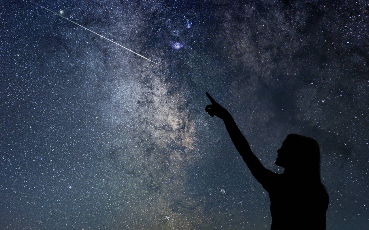 Sternschnuppen Sterne Himmel Nacht