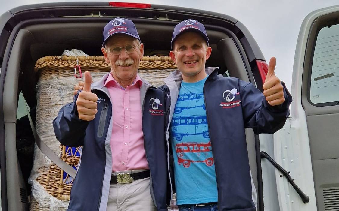 Gasballon-Weltmeisterschaft 02 Wilhelm und Benjamin Eimer