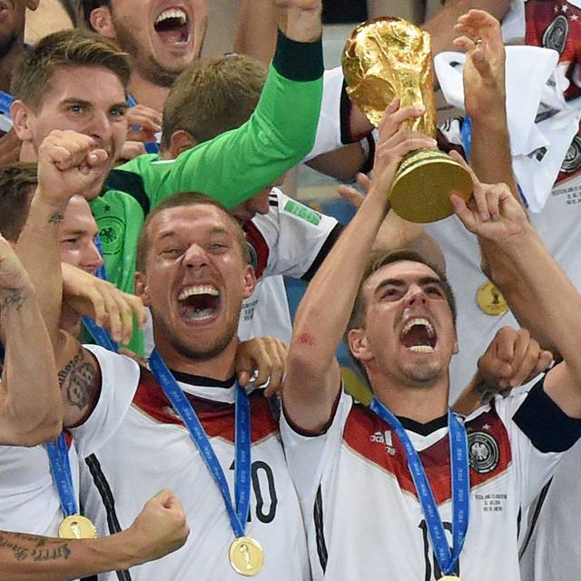 Philipp Lahm beim WM-Triumph 2014