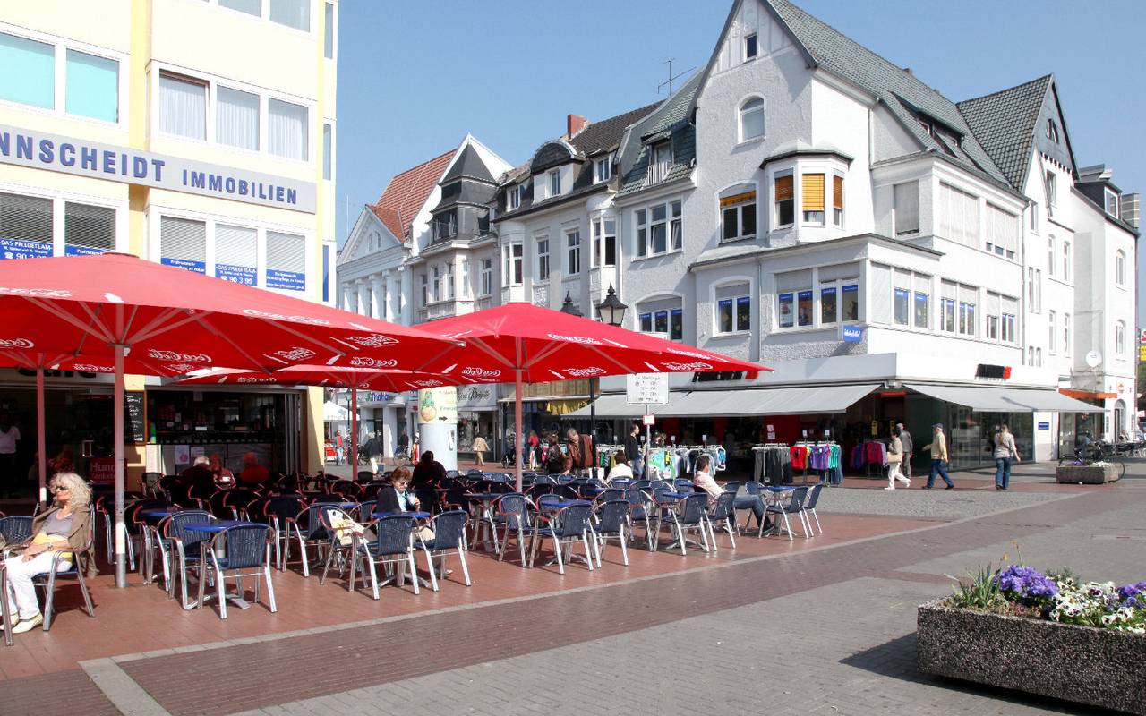 Ansicht des Königlichen Hofs in Moers.