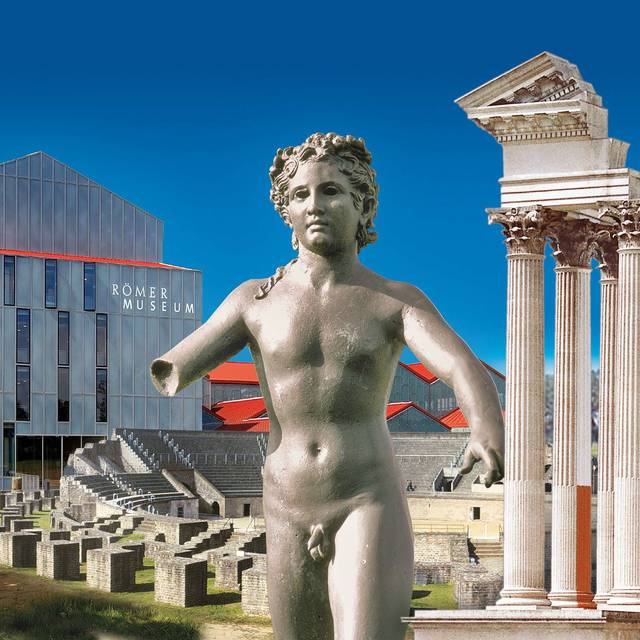 Collage der Touristenattraktionen in Xanten