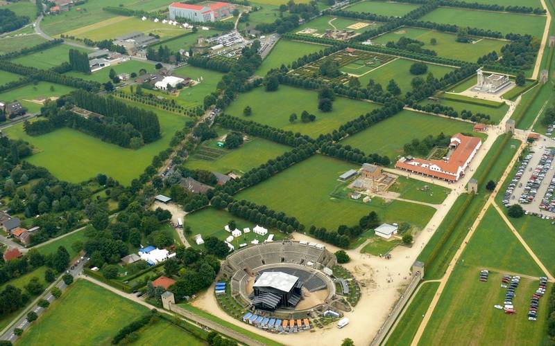 Archäologischer Park von oben
