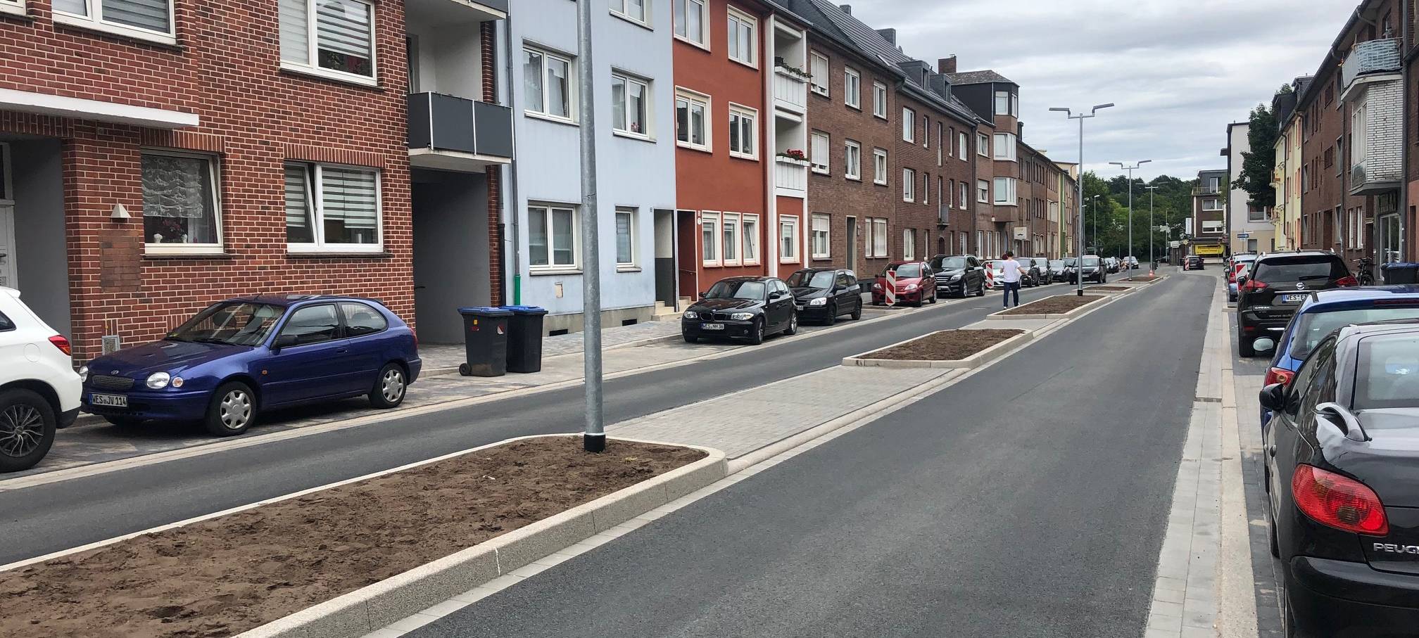 Baustraße in Wesel fertig