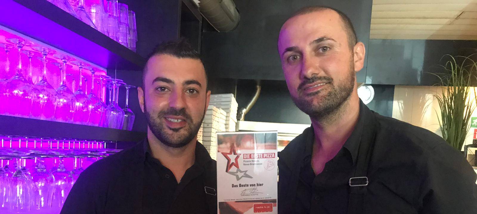 Herzlichen Glückwunsch an das Team der Pizzeria Venezia aus Hünxe-Bruckhausen!