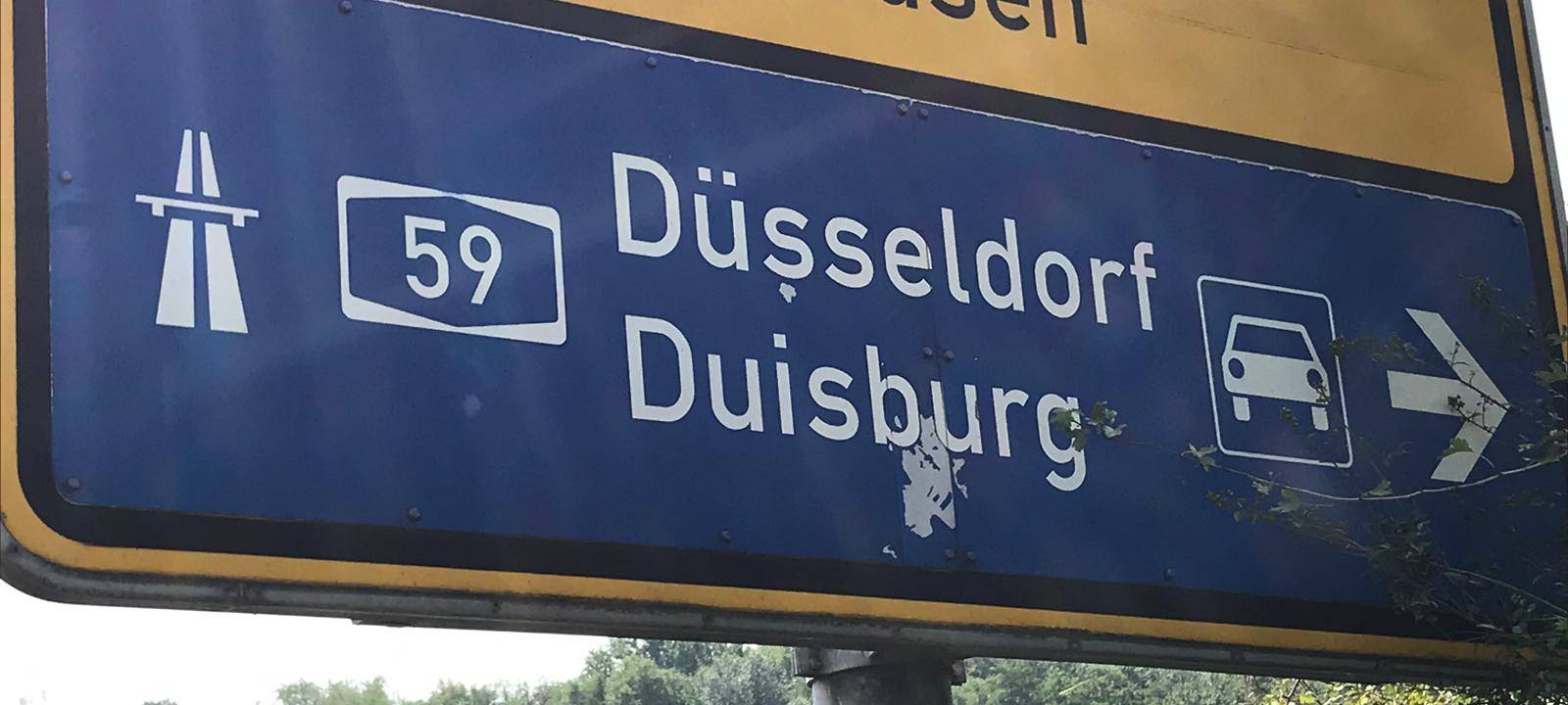 A59-Auffahrt Dinslaken-Hiesfeld gesperrt