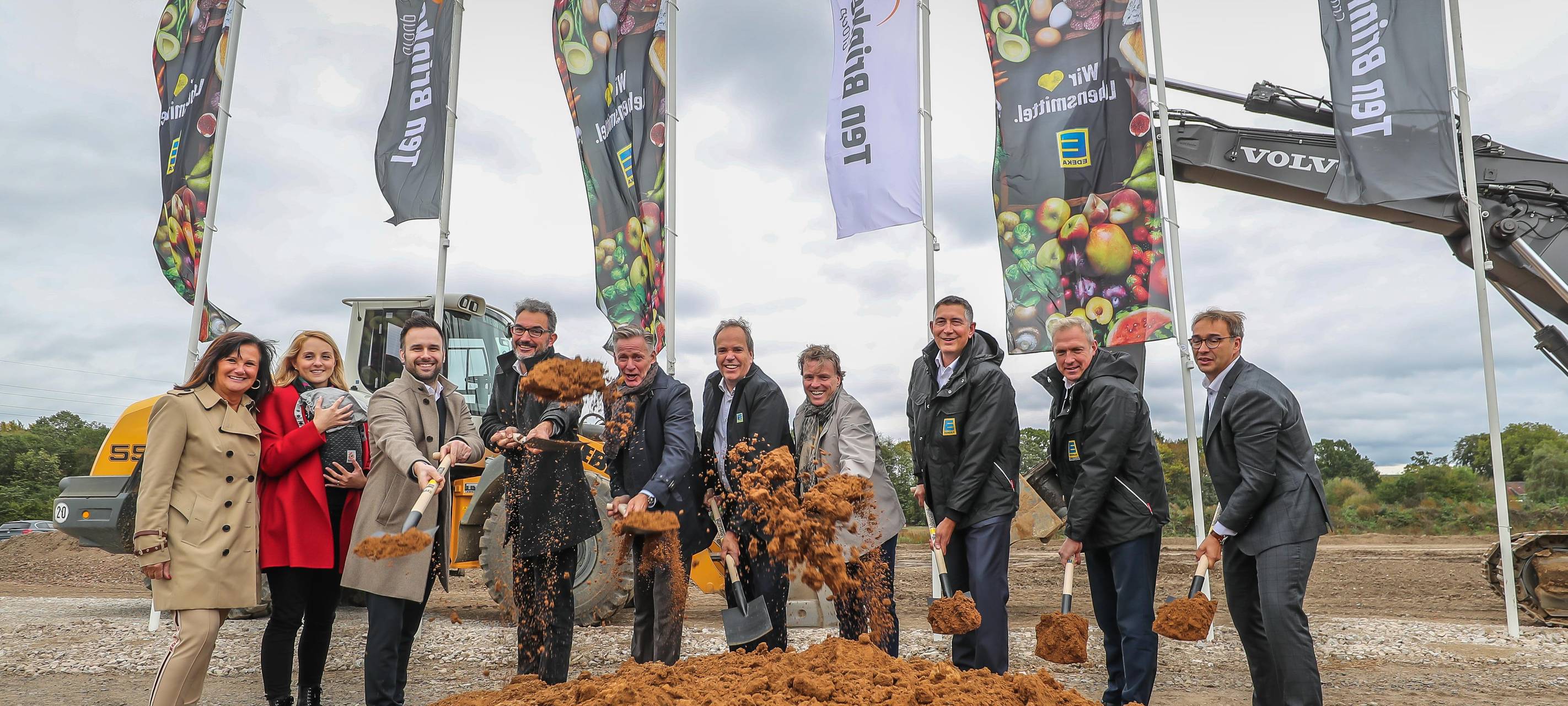 Spatenstich für EDEKA-Verwaltung