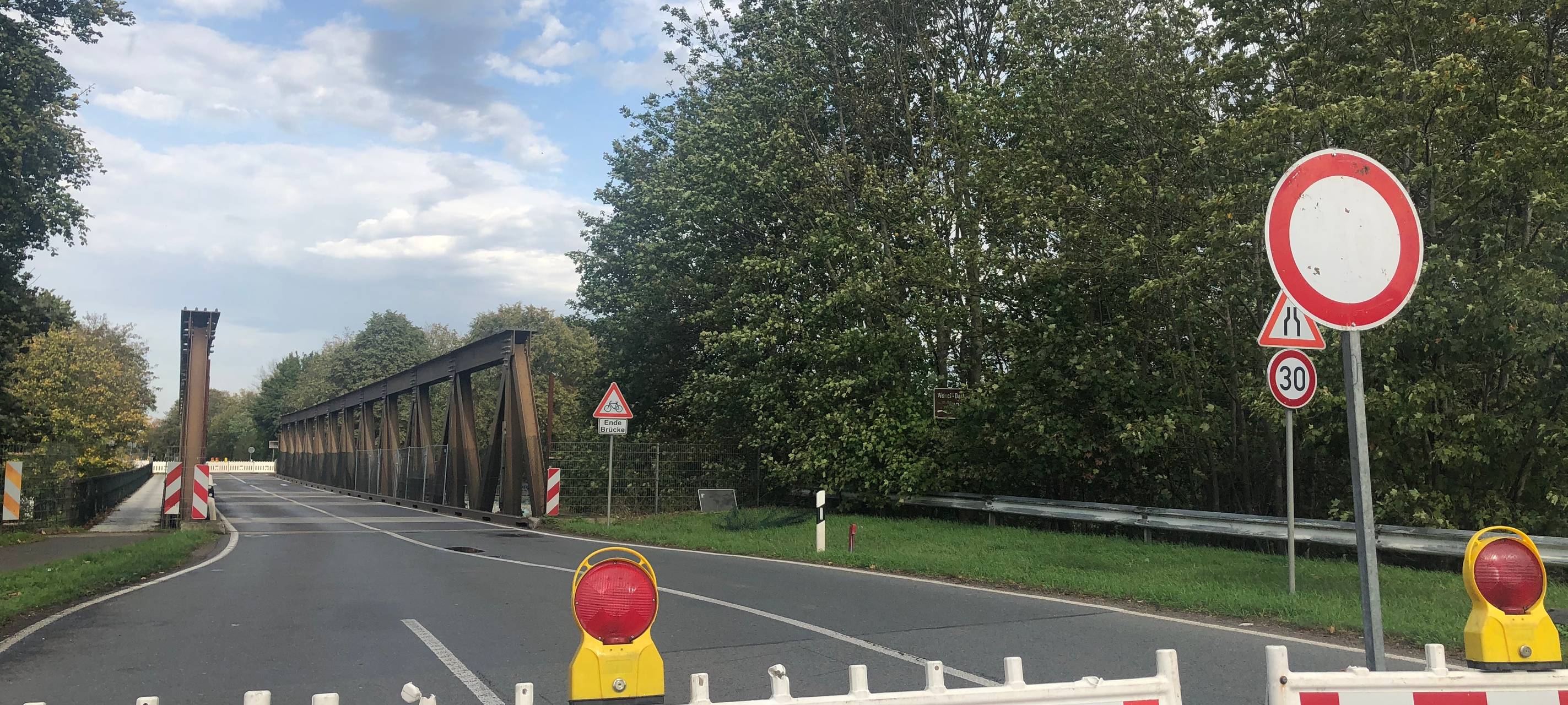 Straßen.NRW sperrt Behelfsbrücke in Hünxe