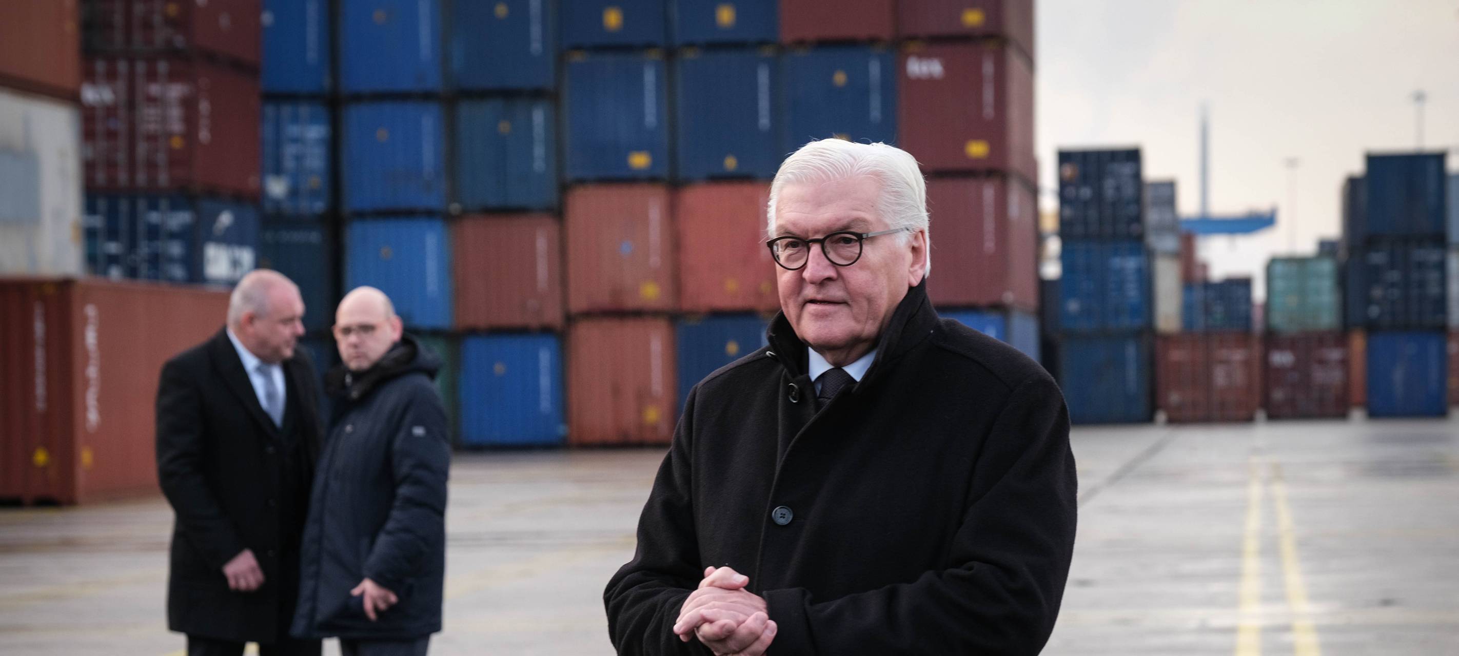 Bundespräsident Steinmeier zu Besuch bei Thyssen in Duisburg