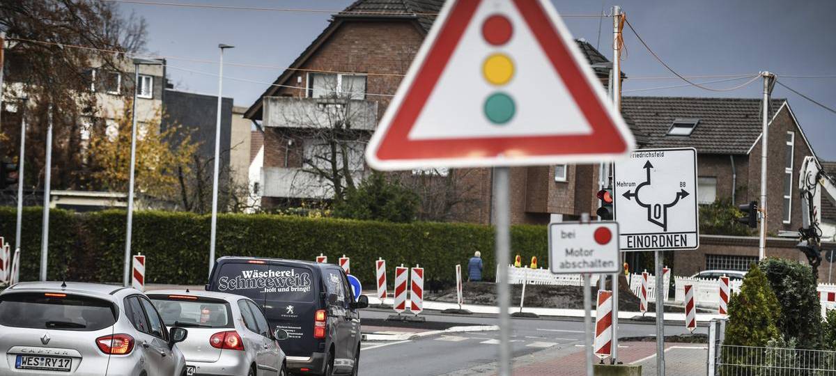 In Voerde wird der neue Kreisel eröffnet