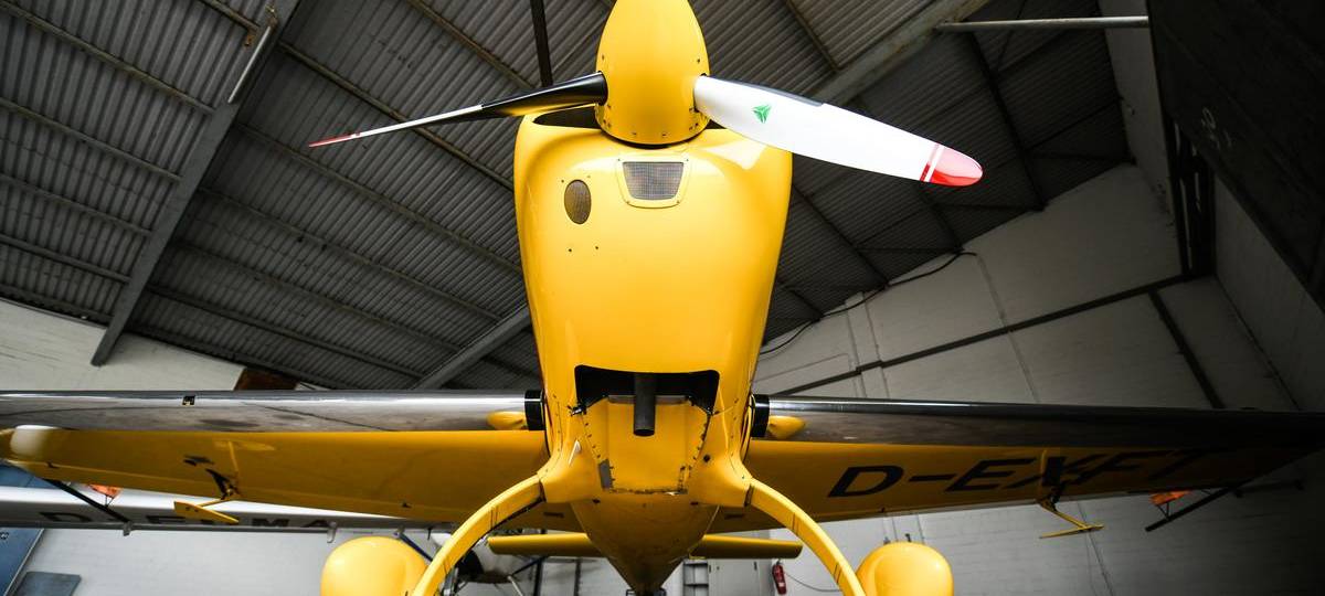 Notlandung im Feld bei Kirchhellen