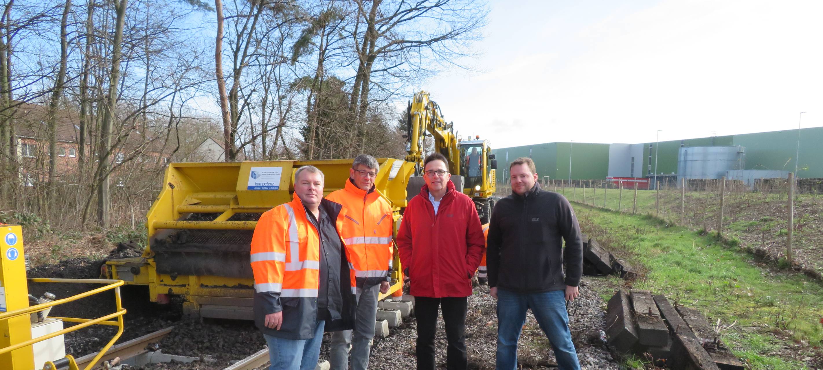 Kamp-Lintfort baut eine Bahnstrecke