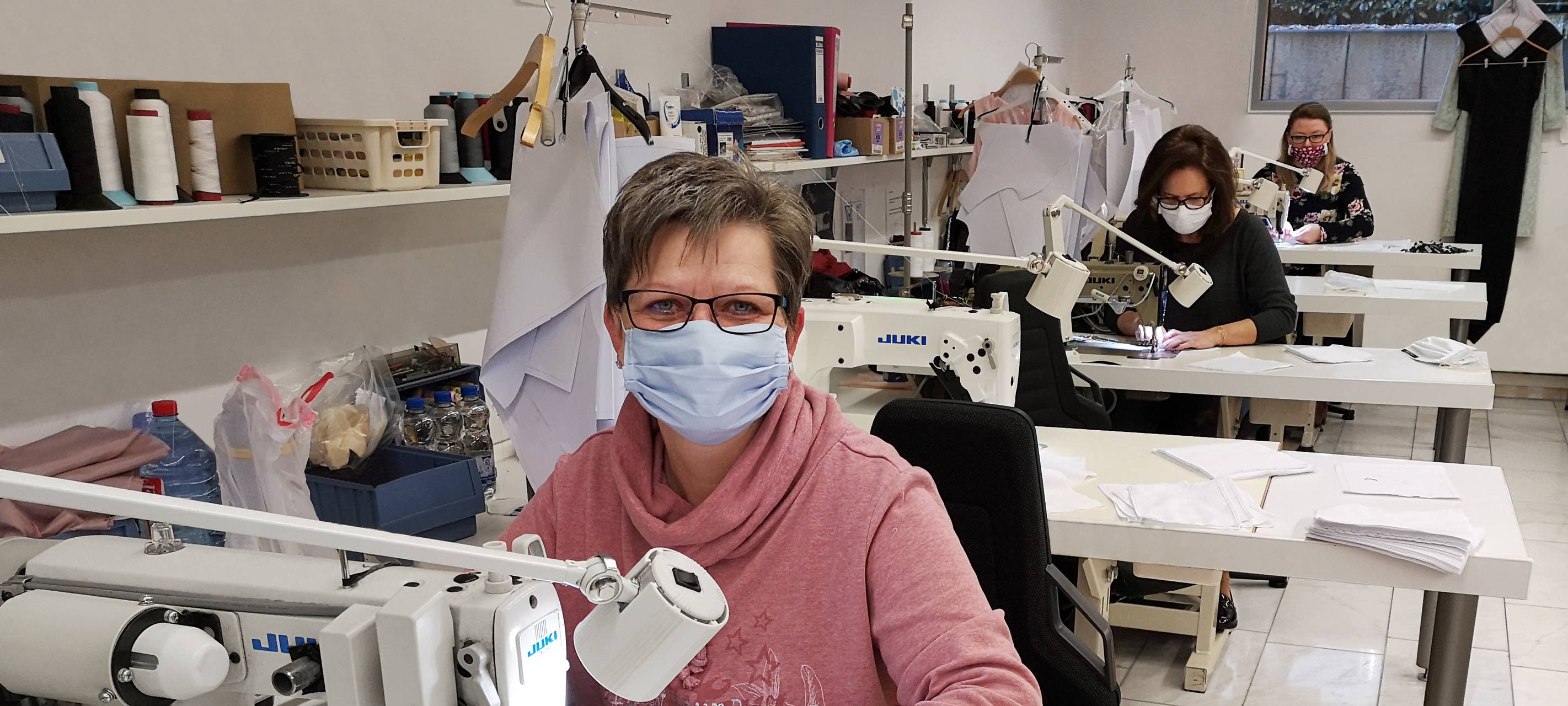Schermbecker Modefirma näht Schutzmasken für Bürger