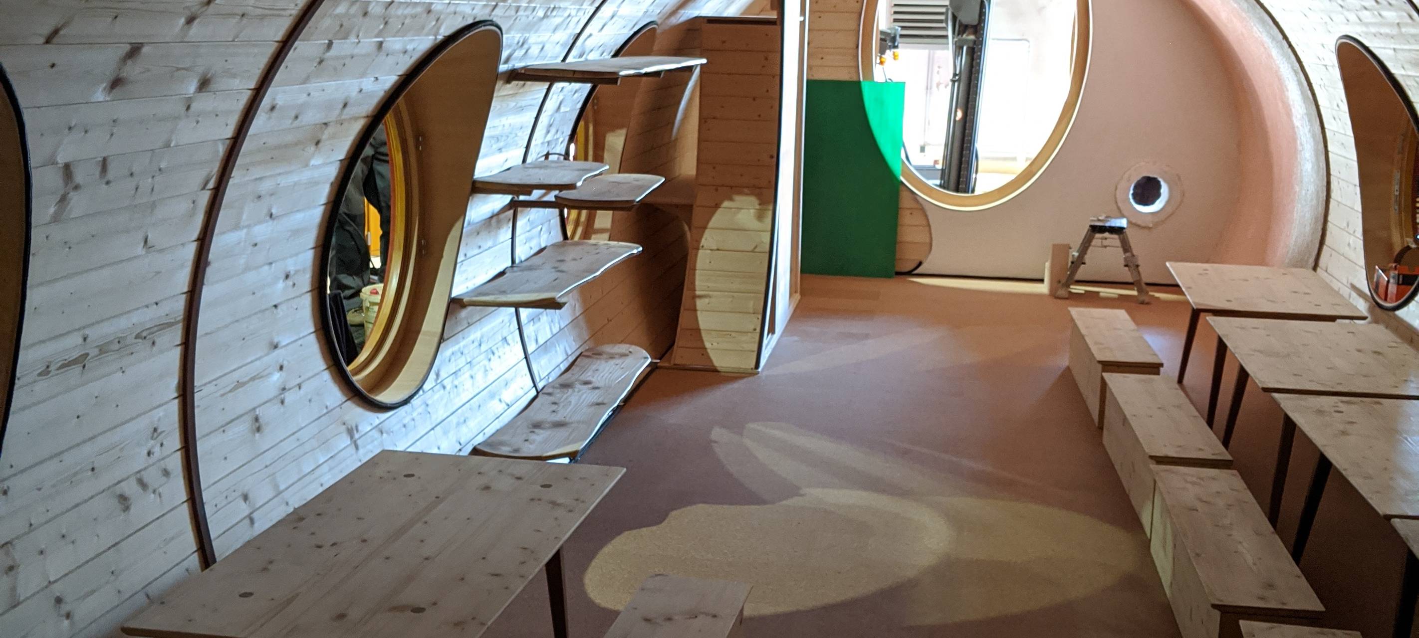 Bauwagen im Waldkindergarten Alpen angekommen