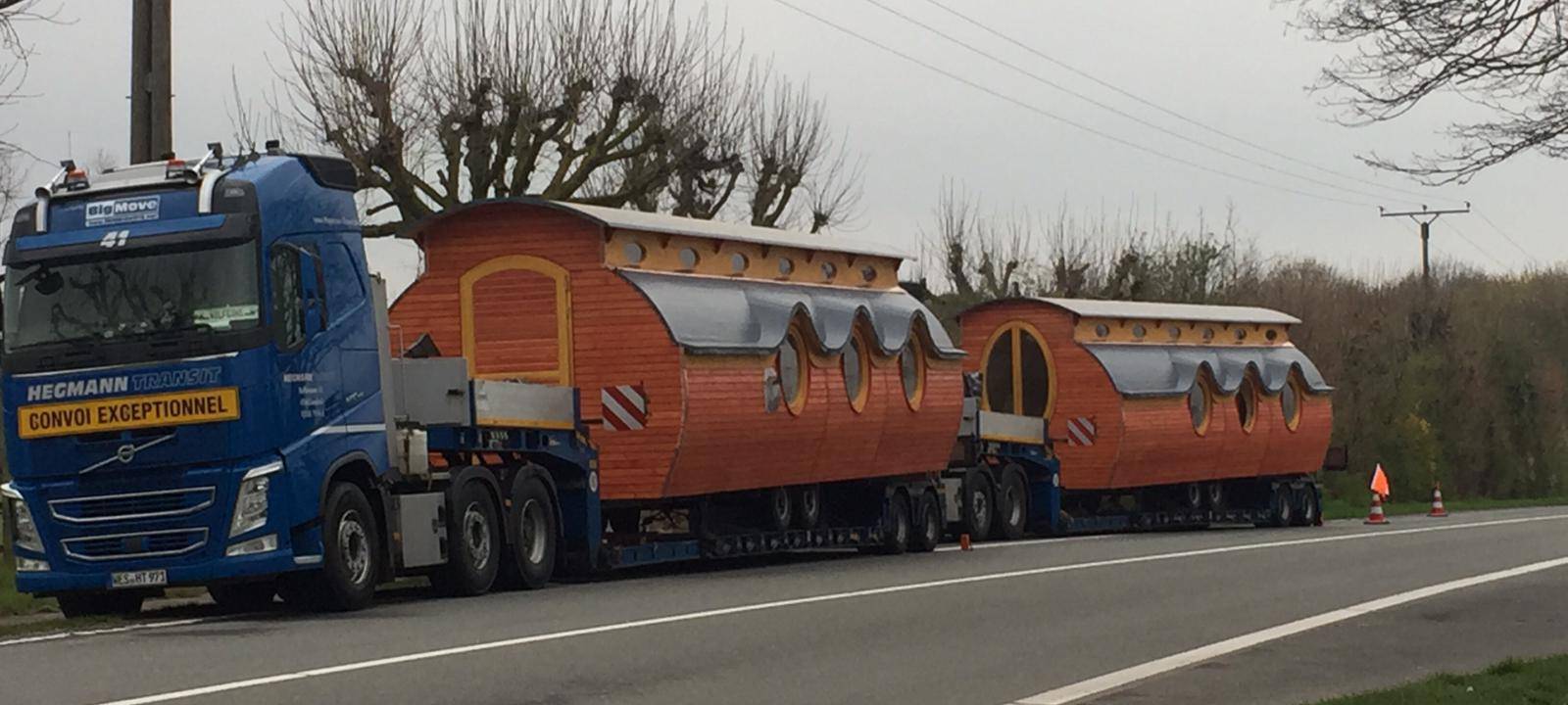 Bauwagen im Waldkindergarten Alpen angekommen