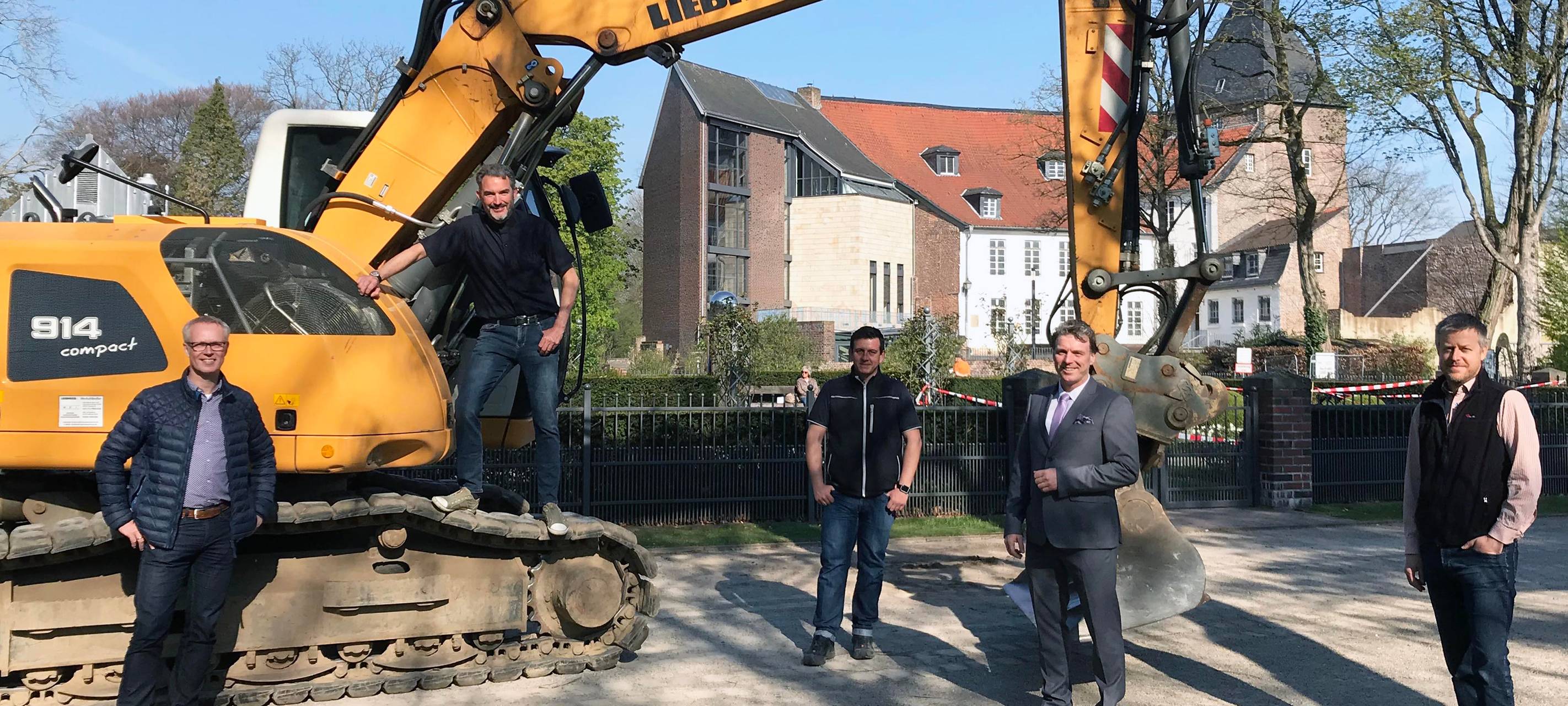 Umbauarbeiten am Moerser Schlosspark beginnen heute