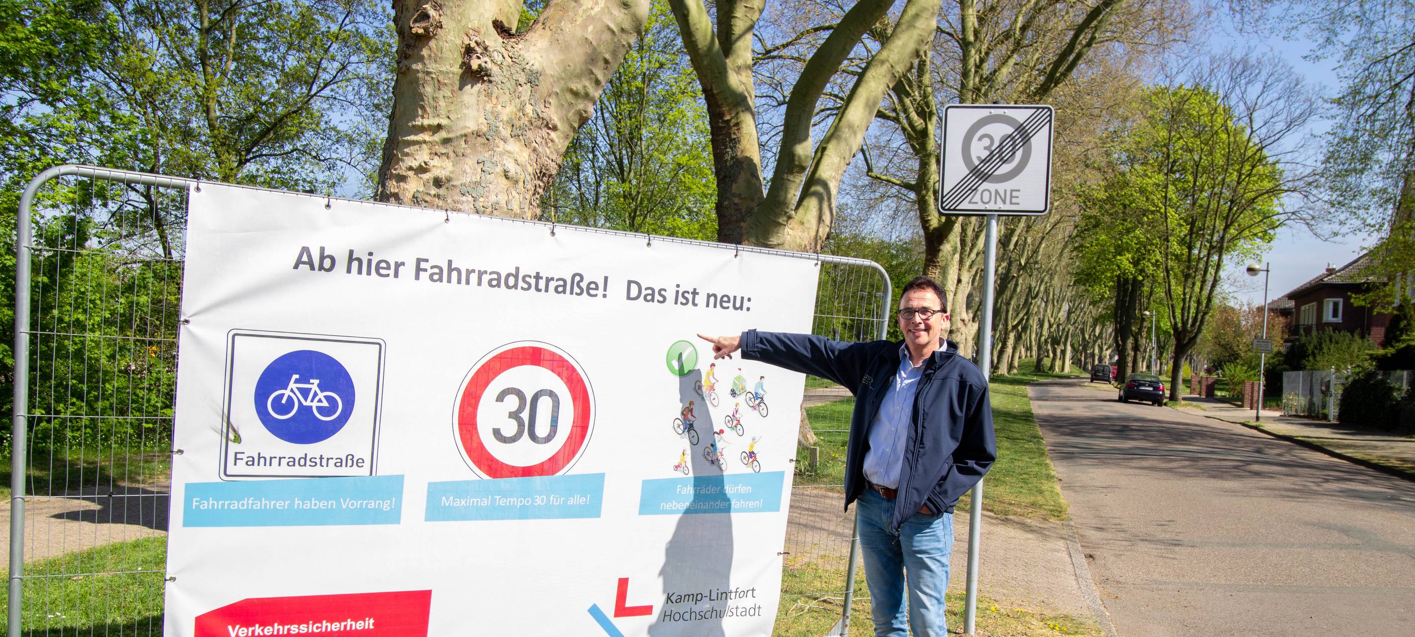Kamp-Lintfort hat jetzt eine erste Fahrradstraße