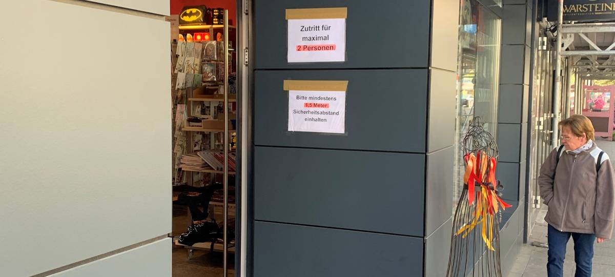 Neue Corona-Beschränkungen ab morgen im Einzelhandel