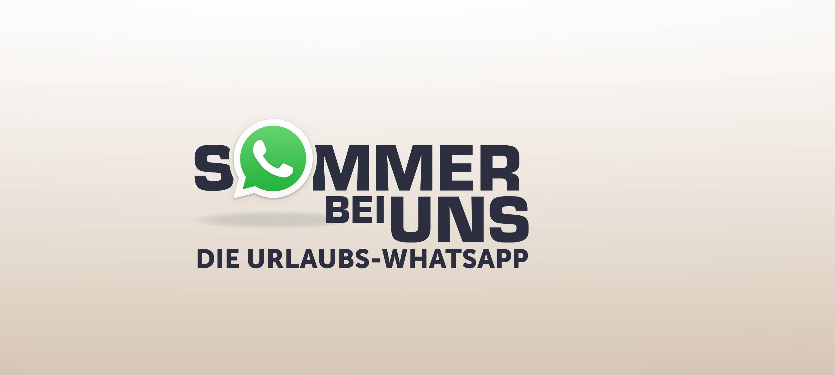 Sommer bei uns - die Urlaubs-WhatsApp - "Handwerken"