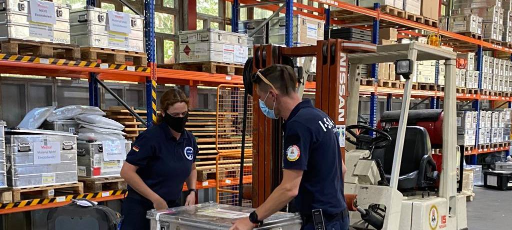 Duisburger ISAR Germany hilft nach Detonation in Beirut