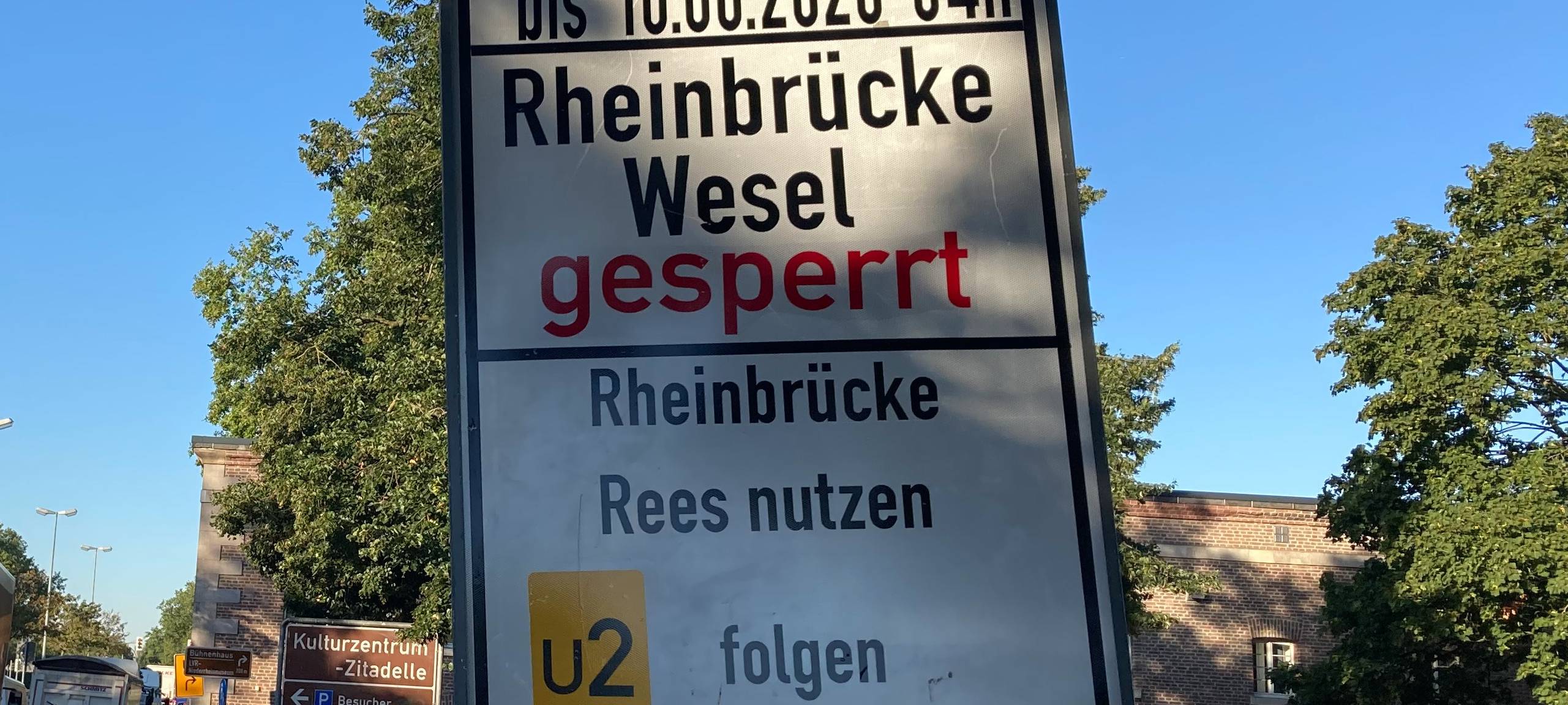 Rheinbrücke ist ab Samstagabend für 32 Stunden gesperrt