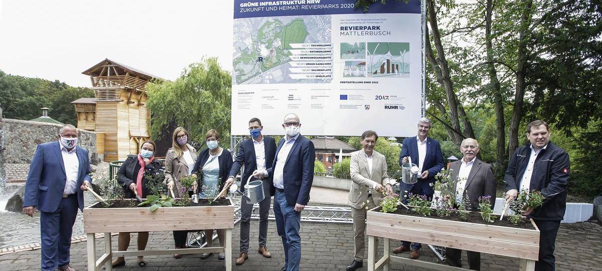 Erster Spatenstich für Umbau am Revierpark Mattlerbusch