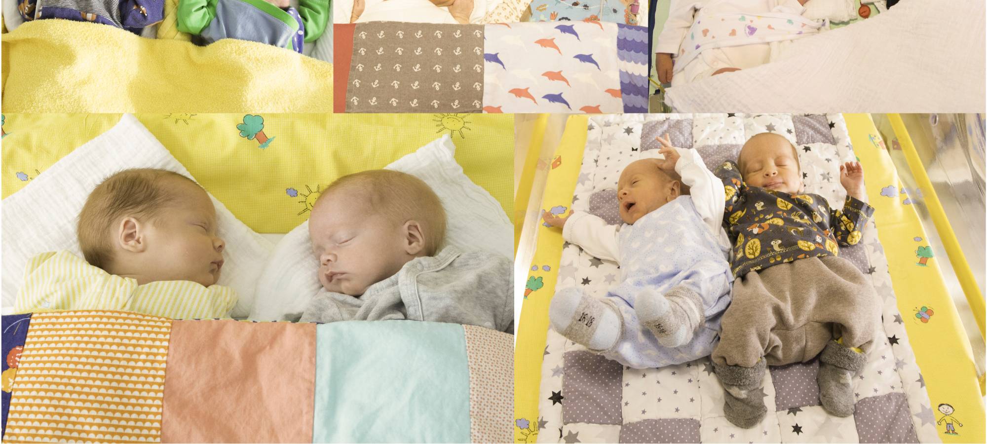 Sechs Zwillingspärchen im Bethanien