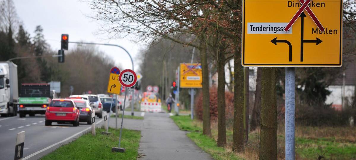Nach Wintereinbruch: Bauarbeiten auf Dinslakener B8 verzögern sich