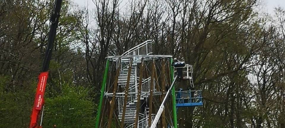 Sonsbecker Aussichtsturm Dürsberg Ende Juni fertig