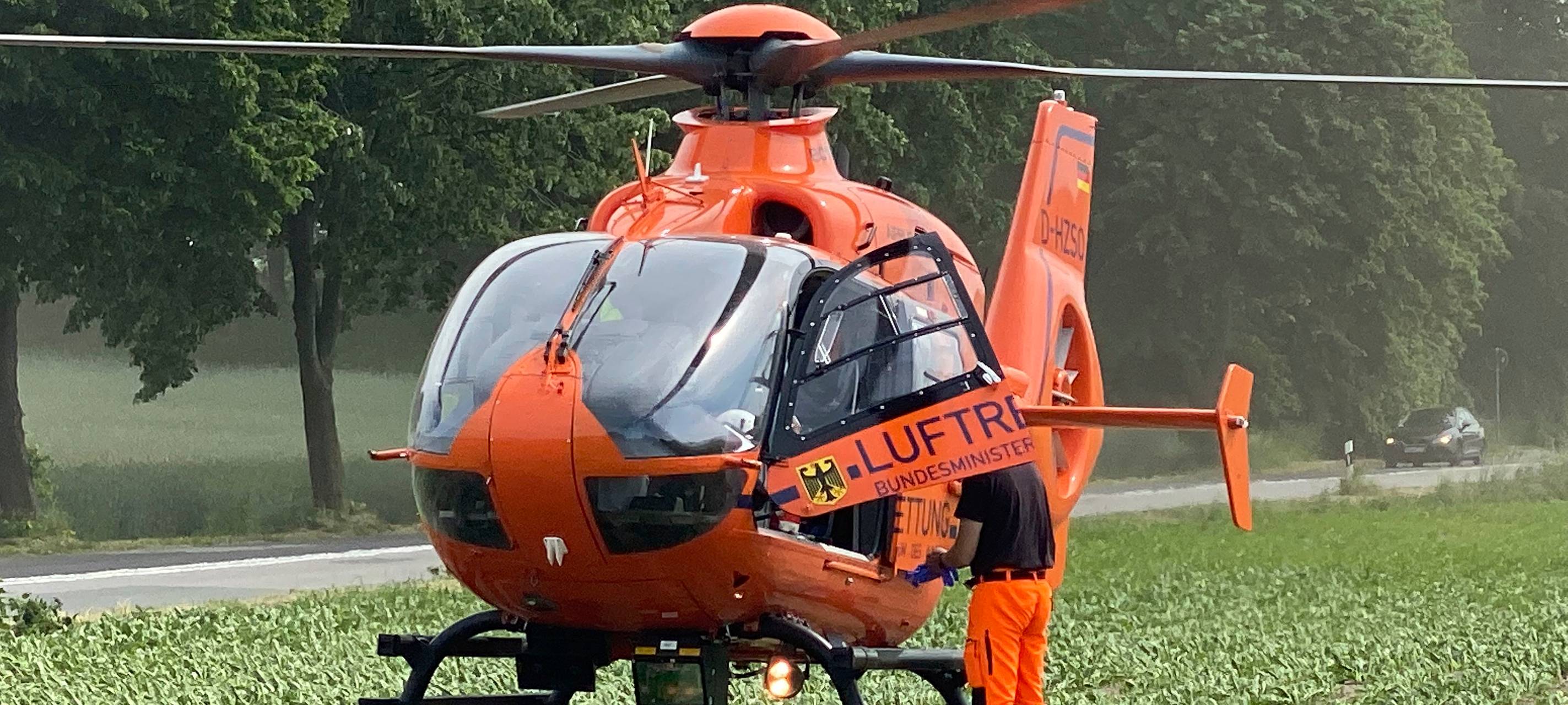 Motorradfahrer bei Unfall in Voerde lebensgefährlich verletzt