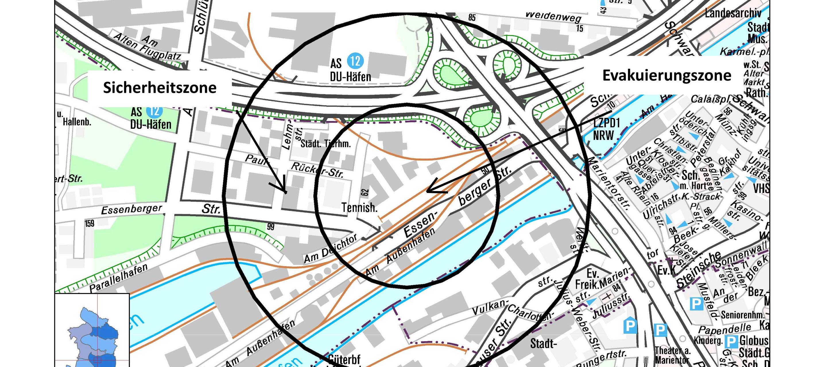 Sperrung der A40 bei Duisburg - Bombe wird heute gesprengt