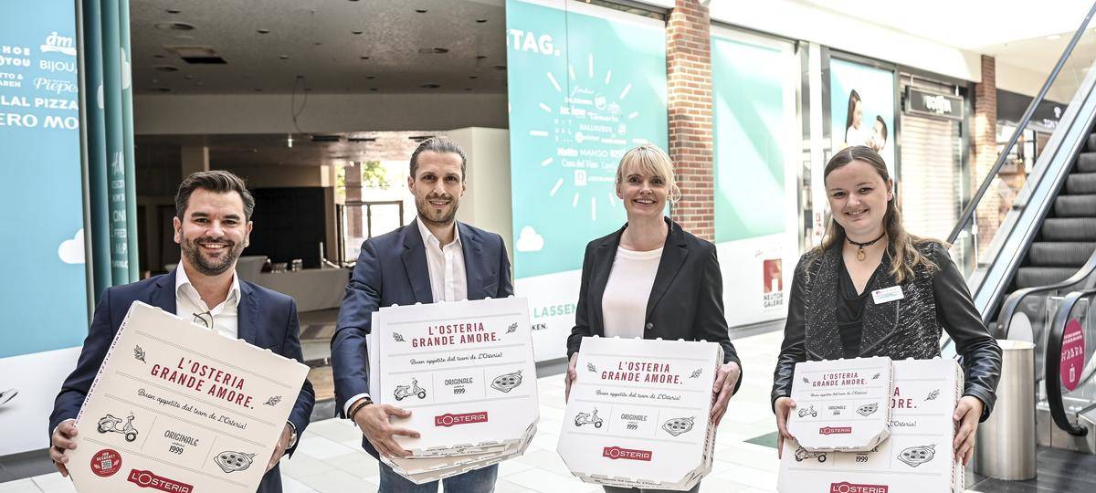 Franchise-Kette "L'Osteria" eröffnet in der Neutor-Galerie in Dinslaken