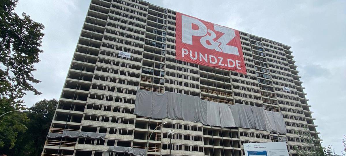 Sprengung des "Weiße Riesen" in Duisburg wird vorbereitet