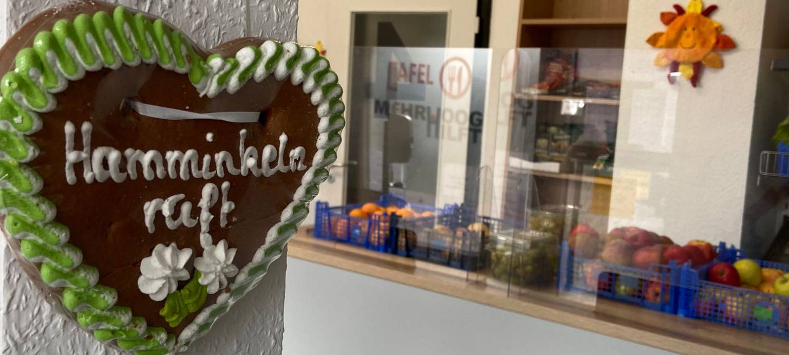 Tafel von MehrhoogHilft wird Eins. Tag der offenen Tür