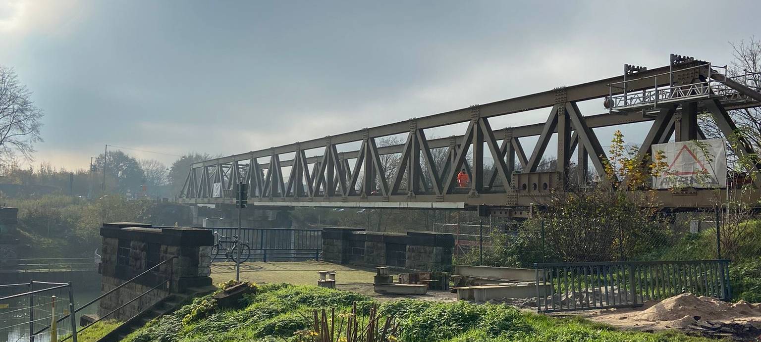 Behelfsbrücke über dem Wesel-Datteln-Kanal endlich weg