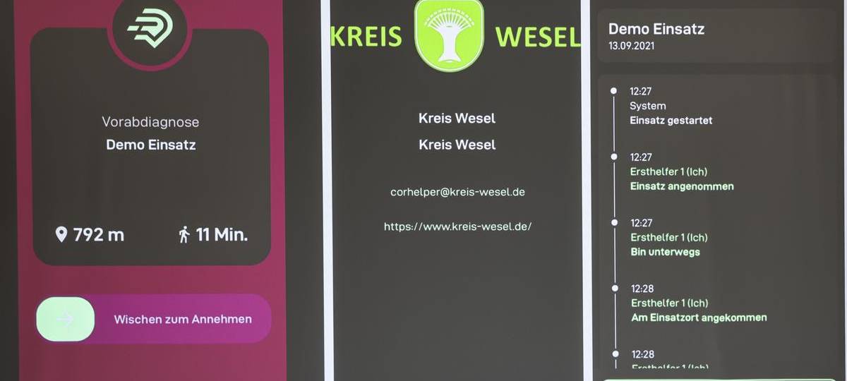 1.500 Ersthelfer aus dem Kreis in Corhelper-App registriert