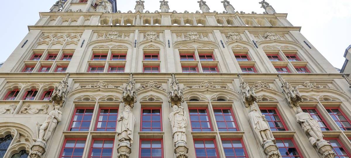 Ab heute 3D-Animationen auf der Weseler Rathausfassade