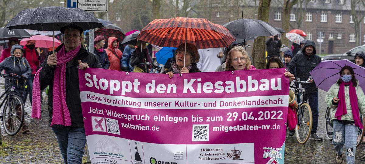 Proteste gegen Kiespläne gehen weiter