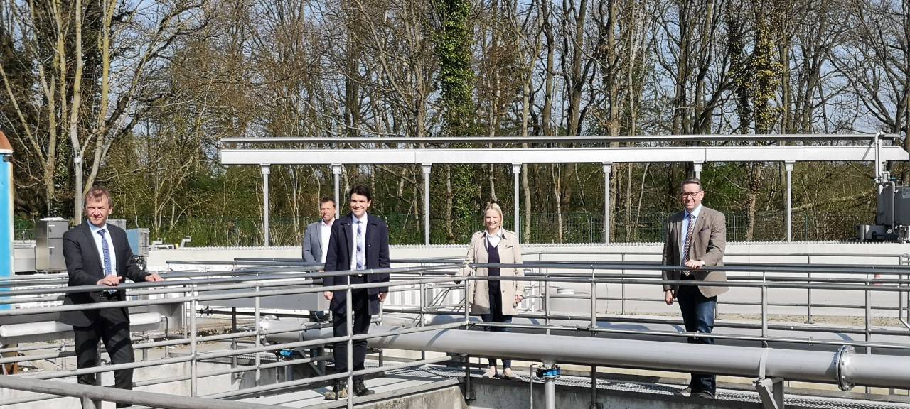 Erneuerungsarbeiten an Kläranlage Schermbeck beendet