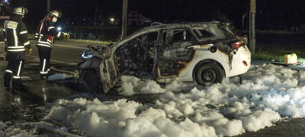 24-Jähriger nach Alleinunfall in Schermbeck schwer verletzt