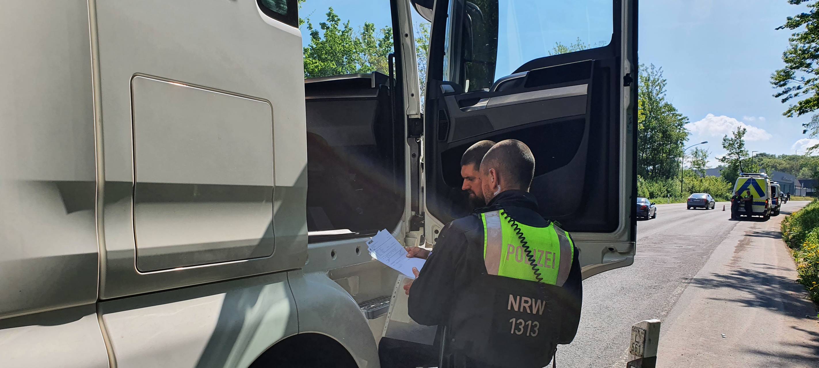 Landesweite Lkw-Kontrolle u.a. in Hünxe