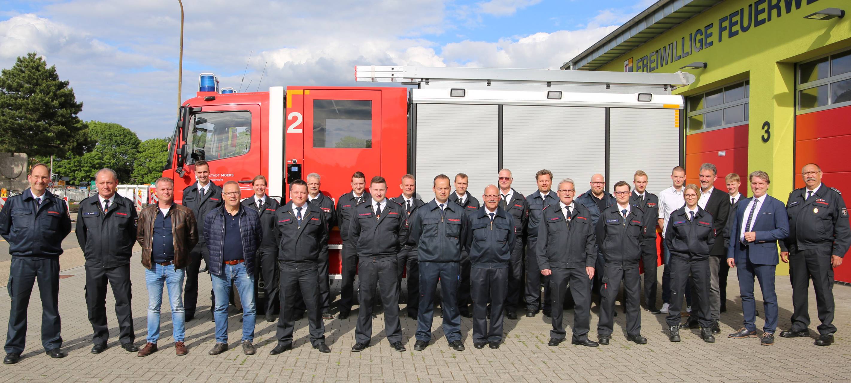 In Moers sind 30 Fluthelfer ausgezeichnet worden