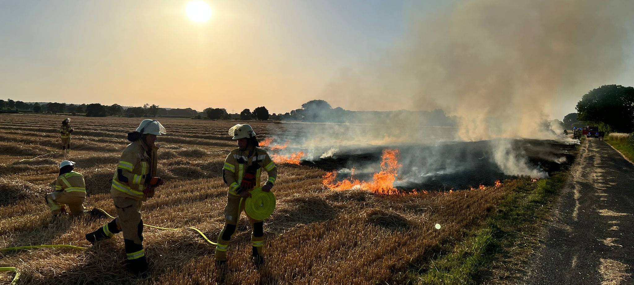 Schon wieder Ackerbrand in Xanten