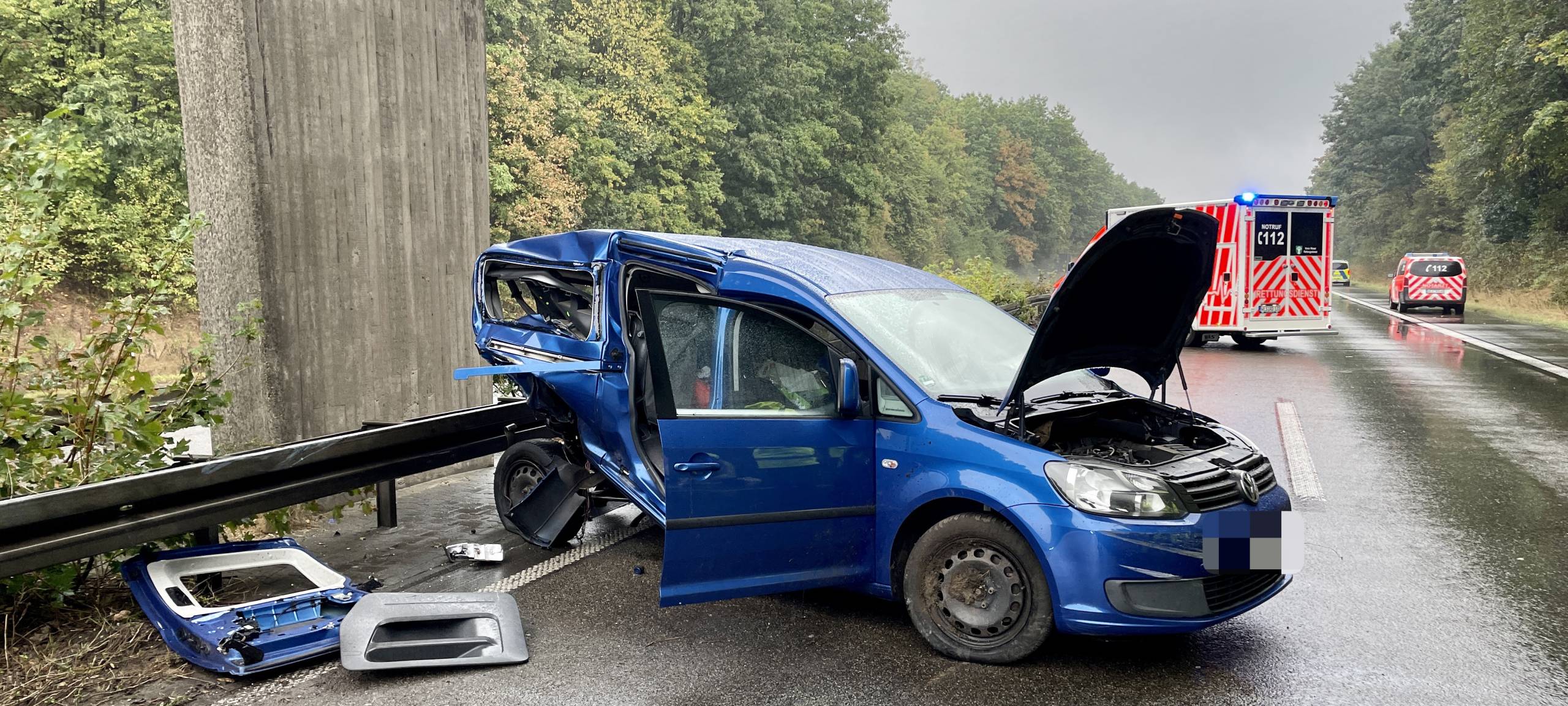 Schwerer Unfall bei Alpen sorgte für A57-Sperrung