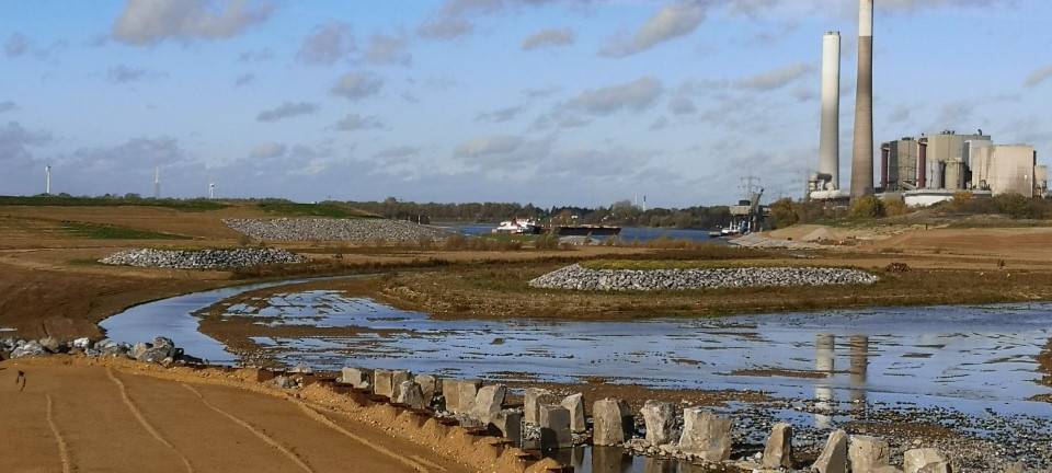 Historisches Ereignis: Emschermündung in Dinslaken geflutet