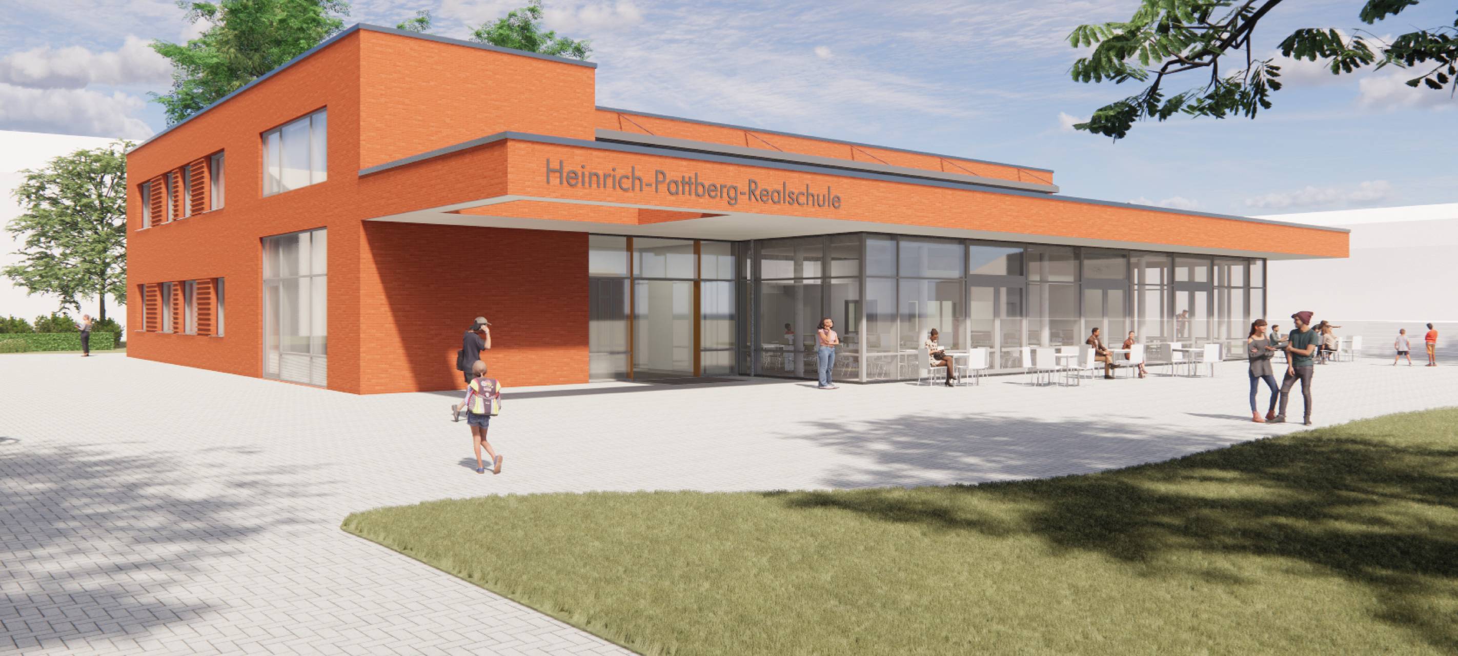 Neubau der Mensa in Moerser Realschule gestartet