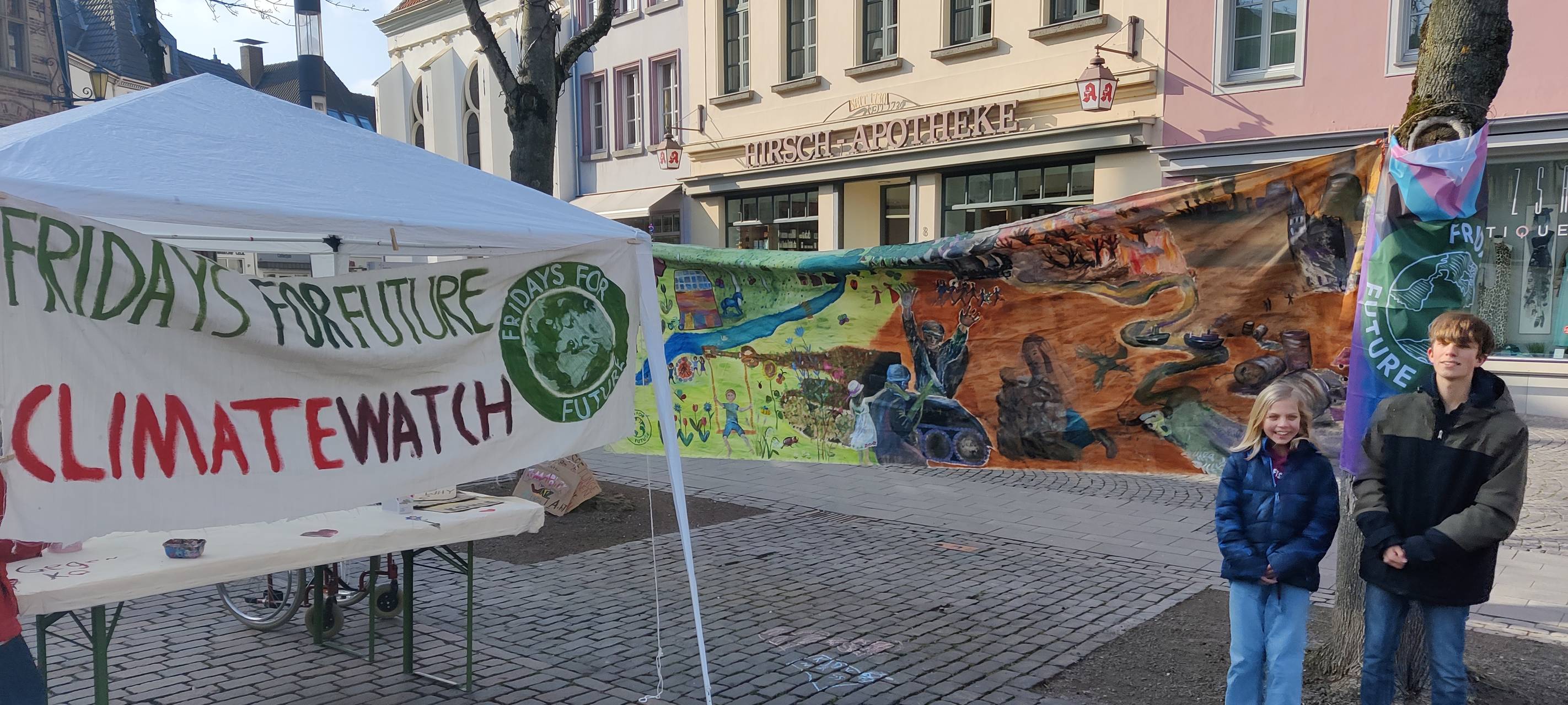 Gemeinsamer Aktionstag von Verdi & Klima-Aktivisten im Kreis