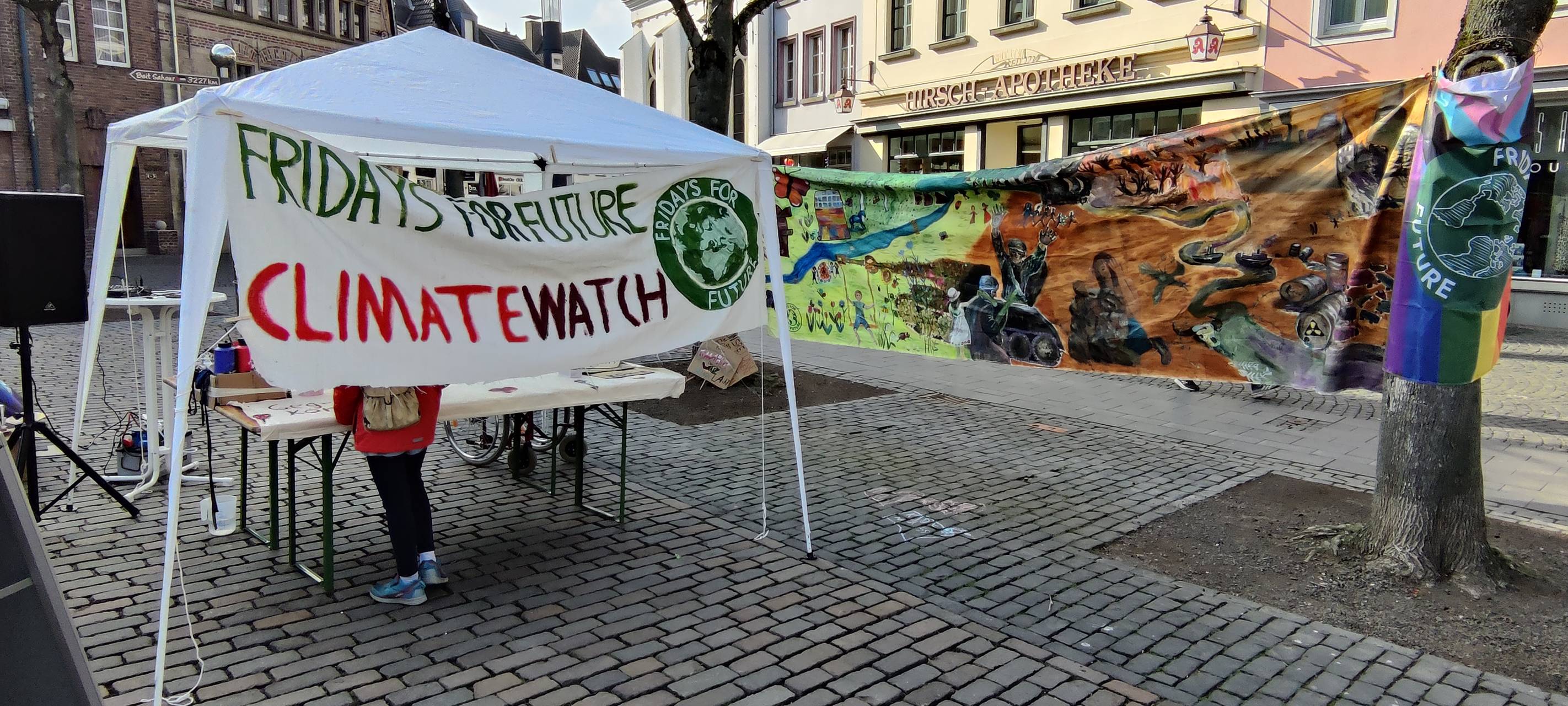 Gemeinsamer Aktionstag von Verdi & Klima-Aktivisten im Kreis