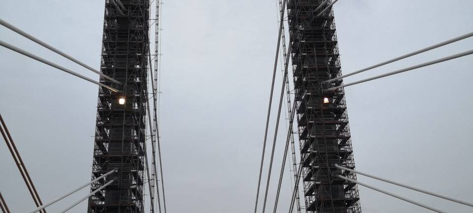 Rheinquerung A 40: "Brückenhochzeit" bei Neuenkamp