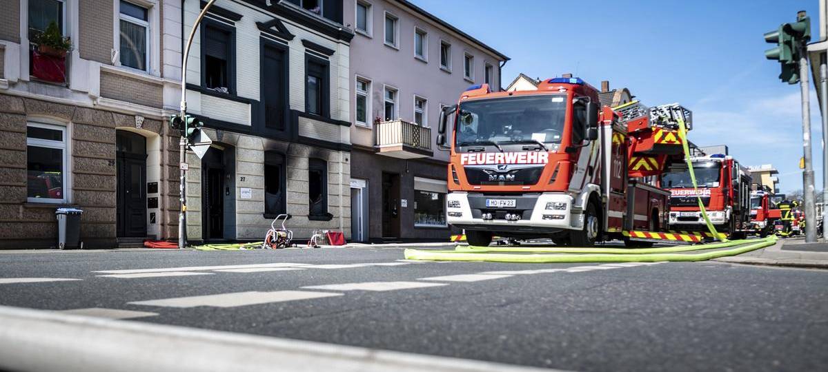 Mehrfamilienhaus in Moers ist nach Feuer unbewohnbar