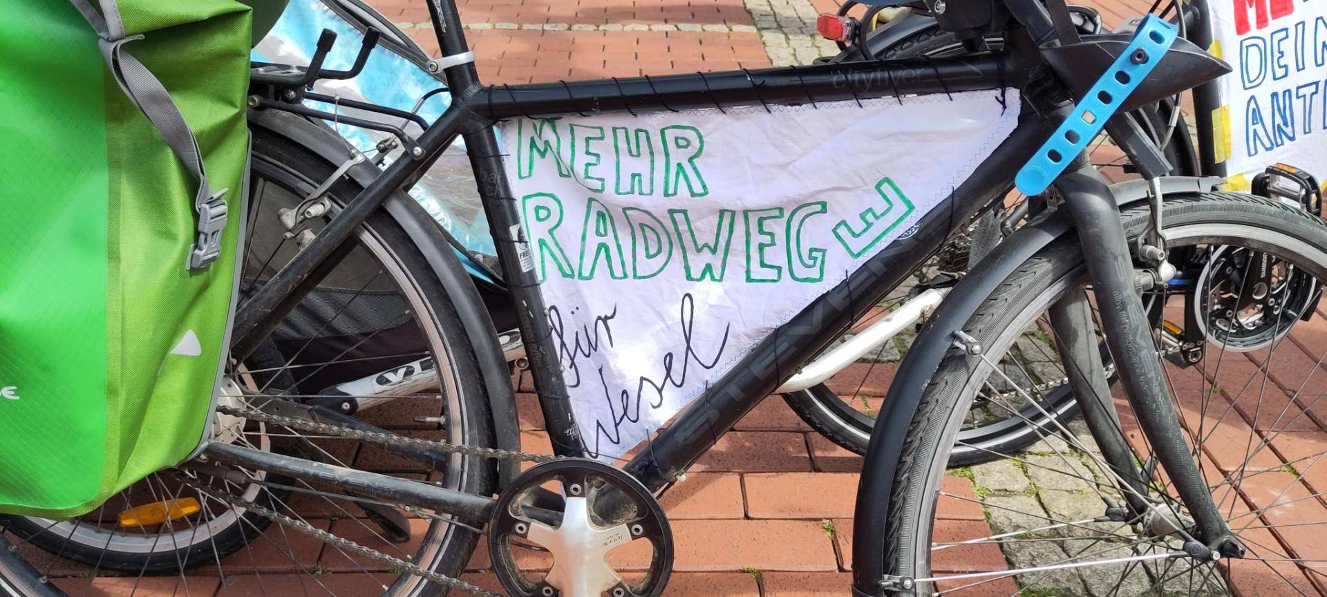 Fahrrad-Demo in Wesel